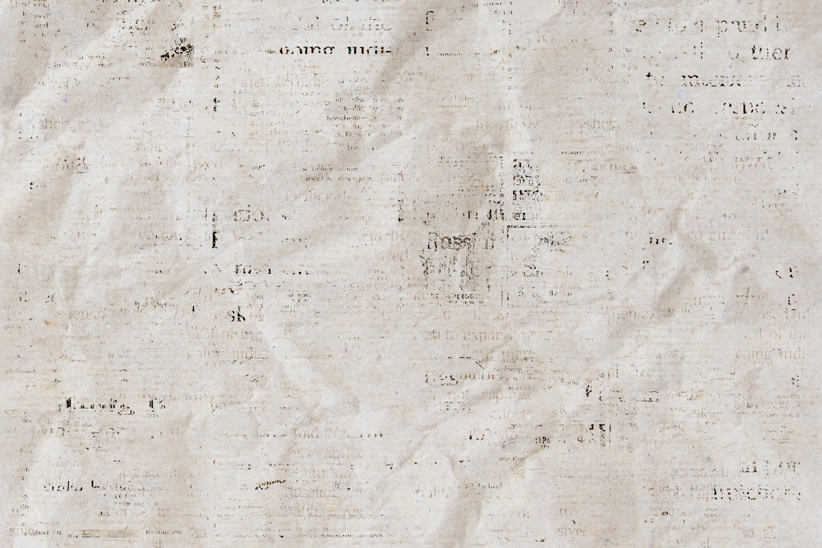 Newspaper Paper Grunge Vintage Texture Background